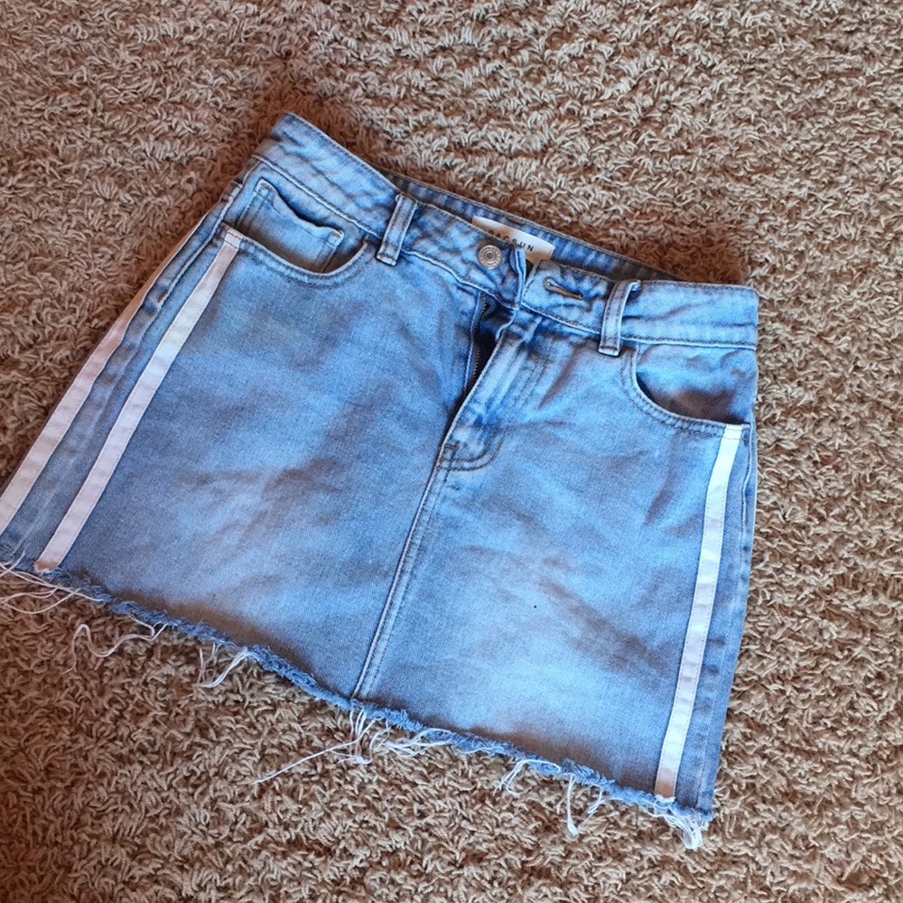 pac sun jean skirt